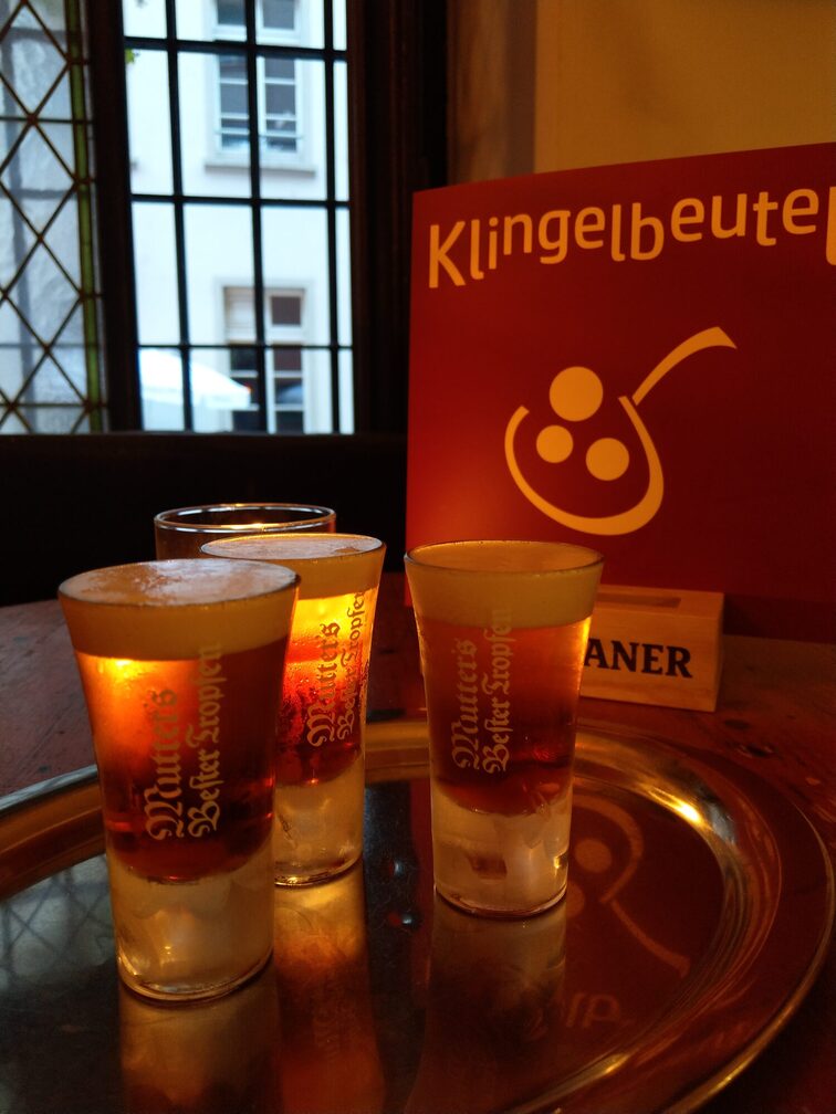 Klingelbeutel pub in the old town of Mainz