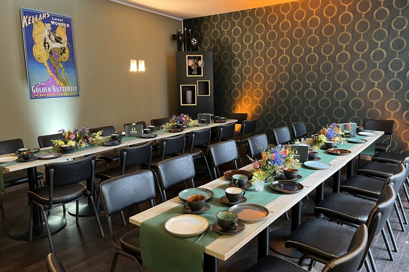 Vista del café Zaubersalon de Maguncia