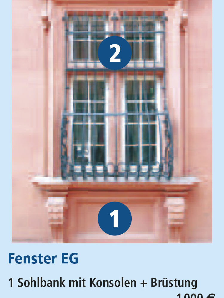 You can see a window of the castle on the first floor