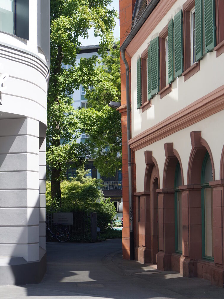 Der etwas versteckte Eingang zum Park