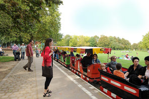 Eisenbahn "Flotte Lotte" im Volkspark © Kristina Schäfer