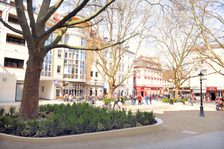 Hopfengarten mit Blick Richtung Augustinerstraße