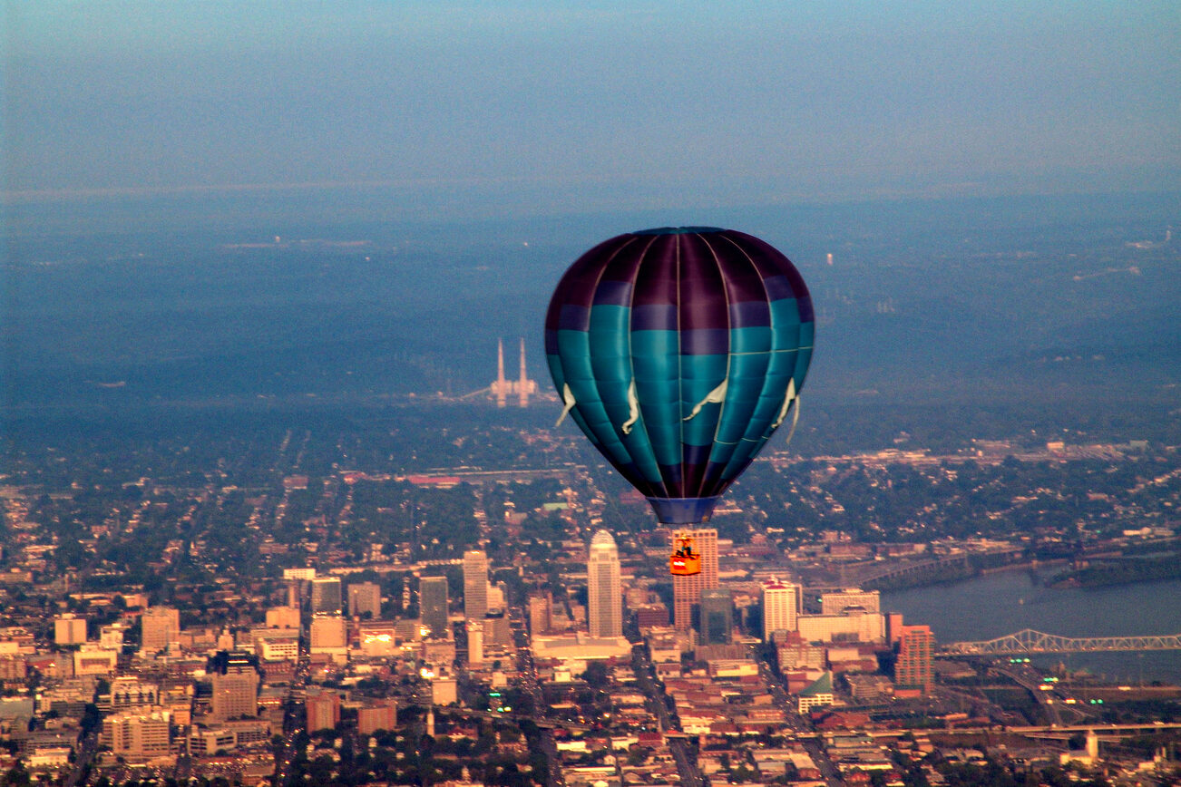 Ballon über Louisville