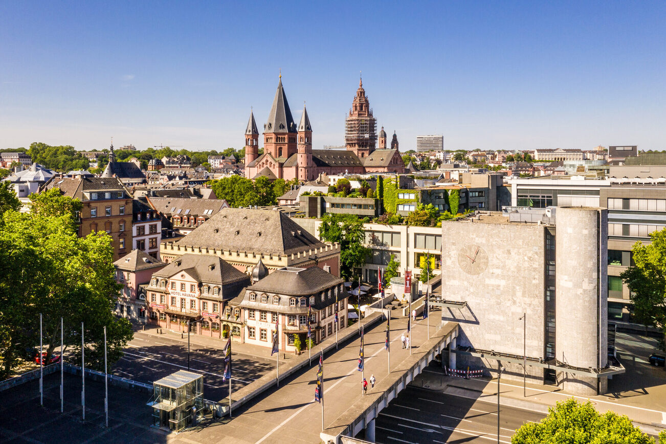 منظر جوي لوسط المدينة