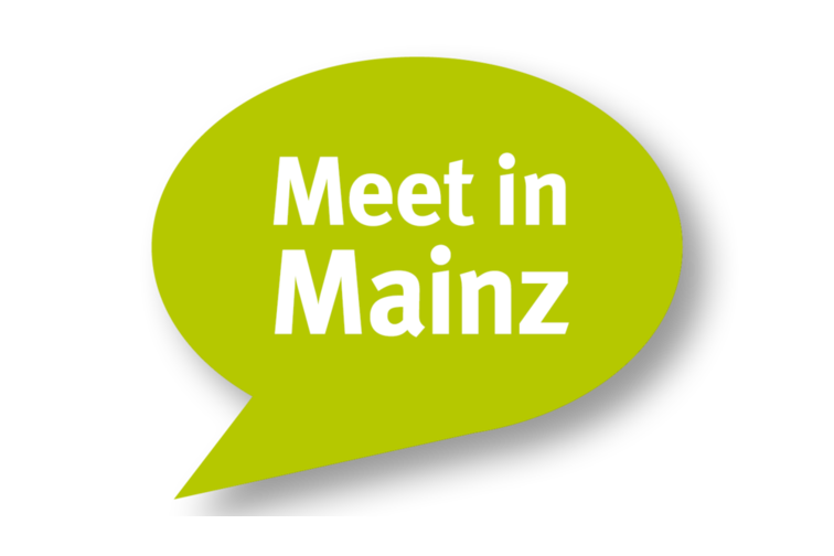 Sprechblase "Meet in Mainz"