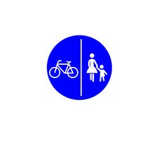 StVO Z 241 Getrennter Fuß- und Radweg