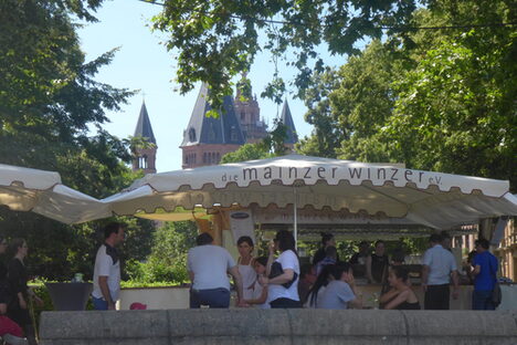 Der Weinstand der Mainzer Winzer