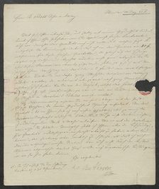Brief vom 20. Mai 1826 von anderer Hand