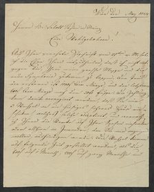 Brief vom 20. Mai 1824 von anderer Hand Seite 1