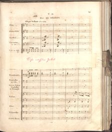 Partiturseite Rossini: Wilhelm Tell