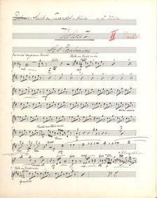 Violinstimme Franz Willms: Musik zu Turandot