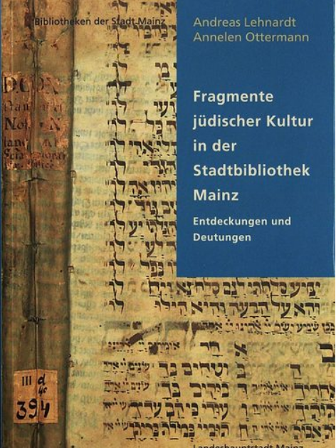Buchcover Fragmente jüdischer Kultur in der Stadtbibliothek Mainz