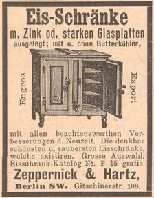 Zeppernick Eisschrank