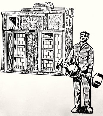 Von BBC in Mannheim gab es ab 1910 die „A-S Kälte-Maschine“ von der „Audiffren-Singrün AG“. Den Kühlapparat konnte eine Person kaum tragen. Die Schränke standen in Lebensmittelhandlungen, Sanatorien, Apotheken und Villen.