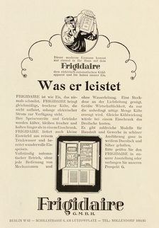 Werbeanzeige Frigidaire