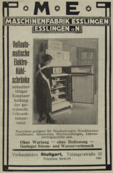 Werbeanzeige von 1927