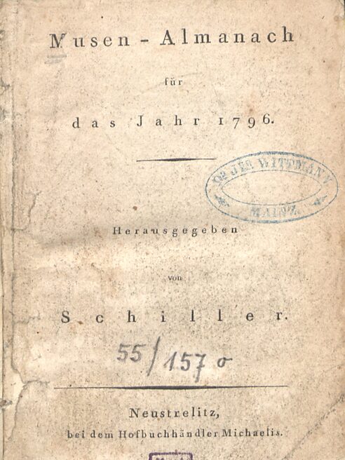 Titelseite Musen-Almanach für das Jahr 1796