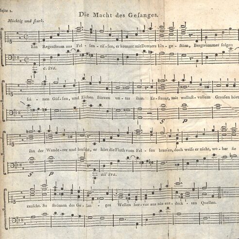 Notenbeilage Die Macht des Gesanges
