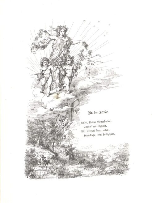 Illustration zur Ode an die Freude