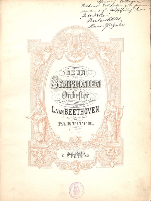 Titelseite Beethoven Neunte Sinfonie