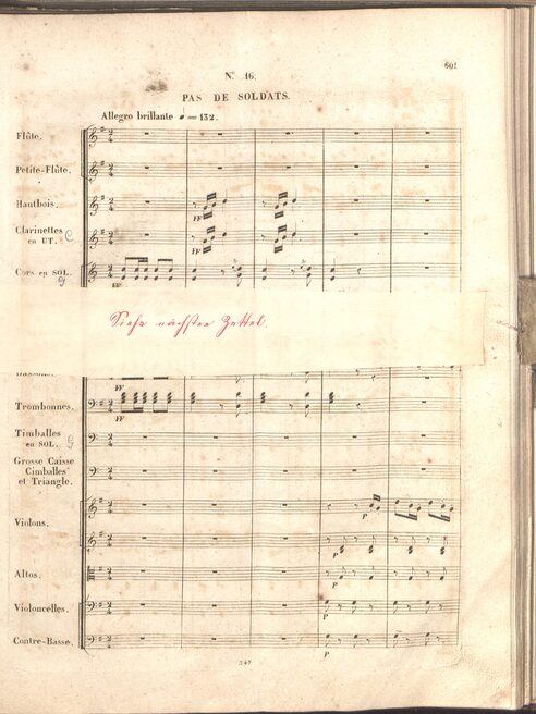 Partiturseite Rossini: Wilhelm Tell