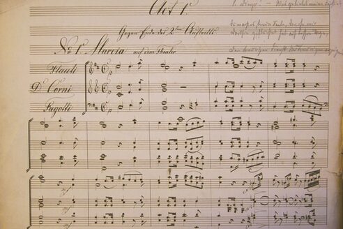 Partiturseite Bernhard Anselm Weber: Die Braut von Messina