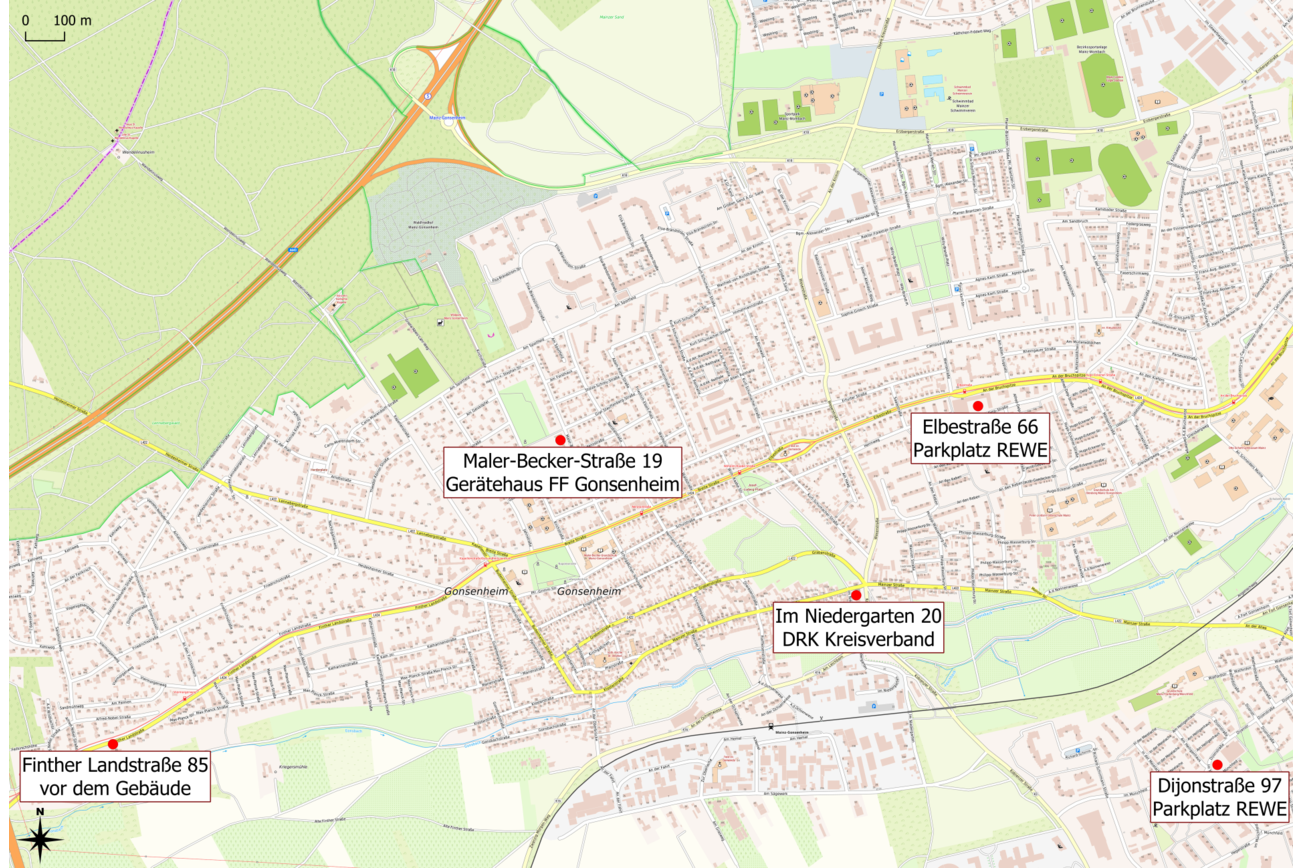 Notfallmeldestellen Gonsenheim