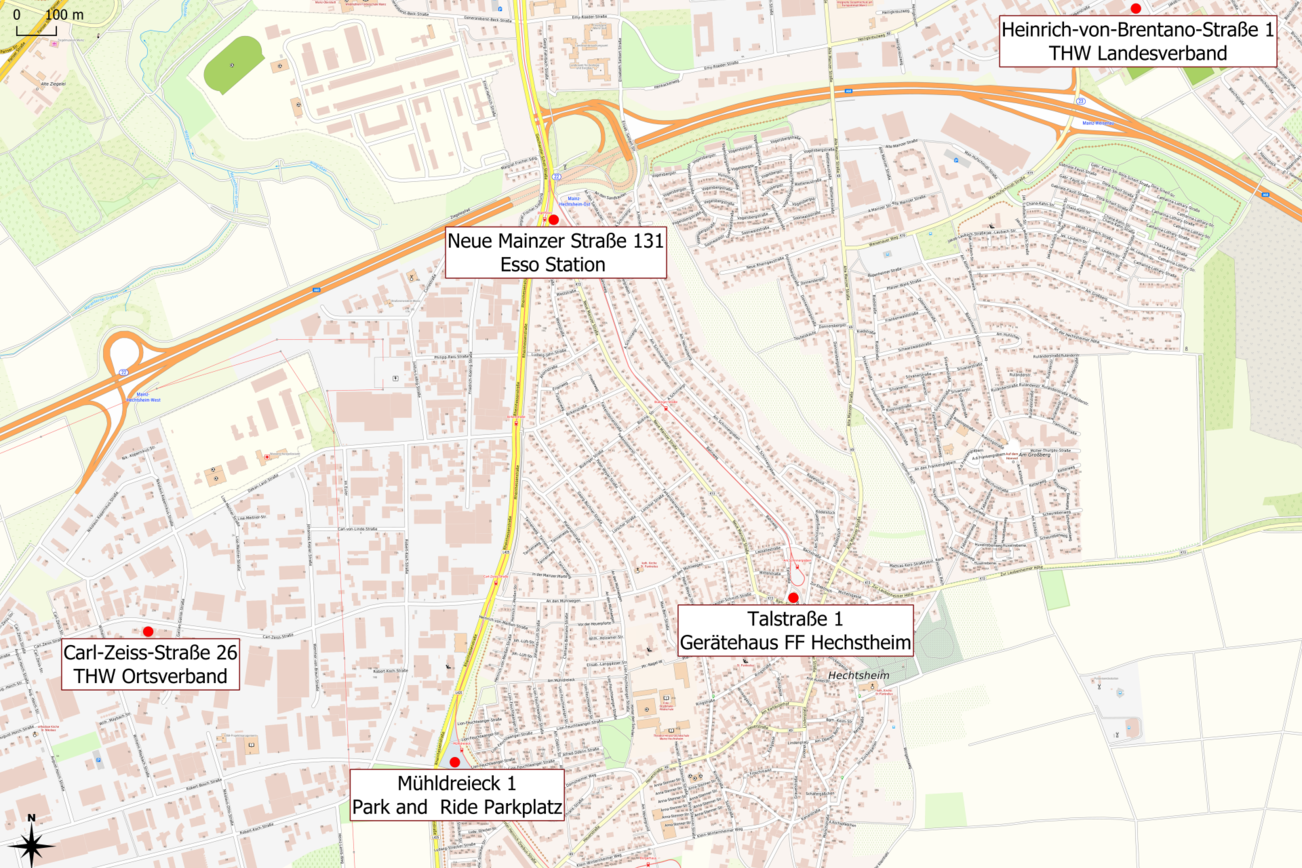 Notfallmeldestellen Hechtsheim