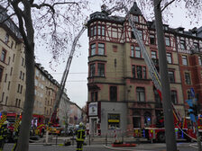 Einsatzkräfte am Einsatzort.