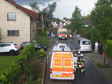 EInsatzkräfte an der Einsatzstelle.