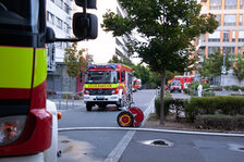 Einsatzkräfte am Einsatzort.