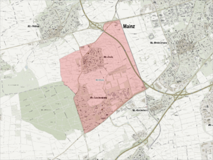 Einsatzgebiet der Freiwilligen Feuerwehr Drais.