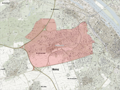 Einsatzgebiet der Freiwilligen Feuerwehr Gonsenheim.