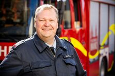 Foto des Wehrführers der Freiwilligen Feuerwehr Hechtsheim.