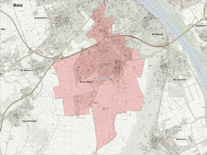 Zuständigkeitsbereich der Freiwilligen Feuerwehr Hechtsheim.