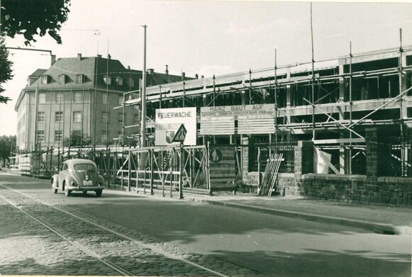 Bau der Feuerwache Barbarossaring