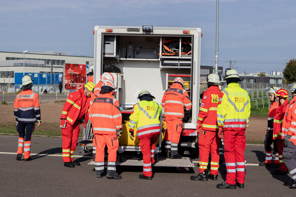 Übung der Katastrophenschutzkräfte