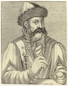 Johannes Gutenberg, Kupferstich nach André Thevet, 1584