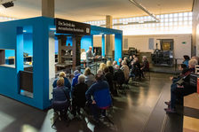 The Gutenberg workshop in the lower ground floor of the museum.