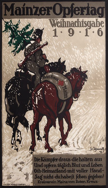 Plakat des Mainzer Opfertags, Weihnachtsausgabe 1916