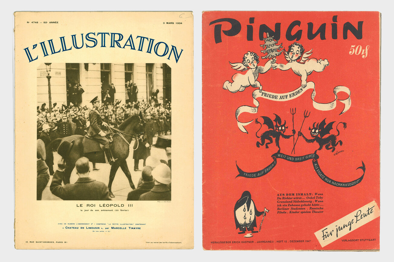 Zwei illustrierte Zeitschriften aus der Pressehistorischen Sammlung