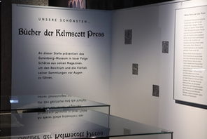 Kabinettausstellung: Bücher der Kelmscott Press.