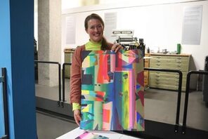 Stadtdruckerin 2020/21 Veronika Weingärtner © Gutenberg-Museum, Mainz