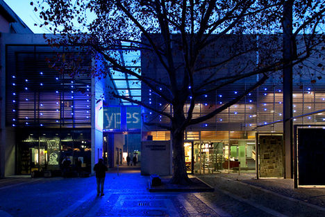 Fassade Gutenberg Museum "Moving Types"