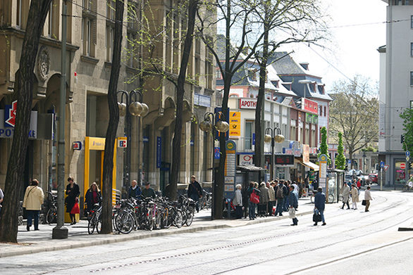 Blick in die Bahnhofstraße