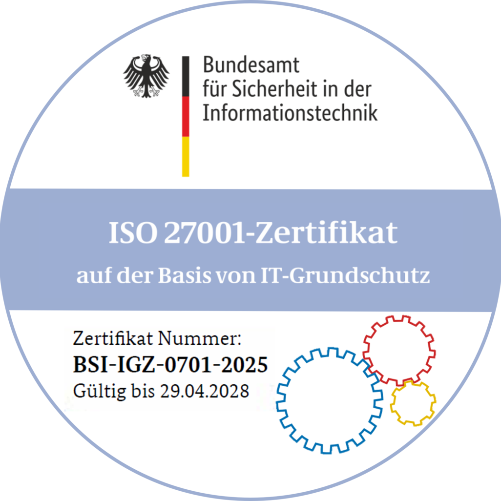 BSI-Zertifikat auf Basis von IT-Grundschutz der KDZ Mainz