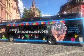 Bus, der mit Brennstoffzellen betrieben wird © Mainzer Mobiliät