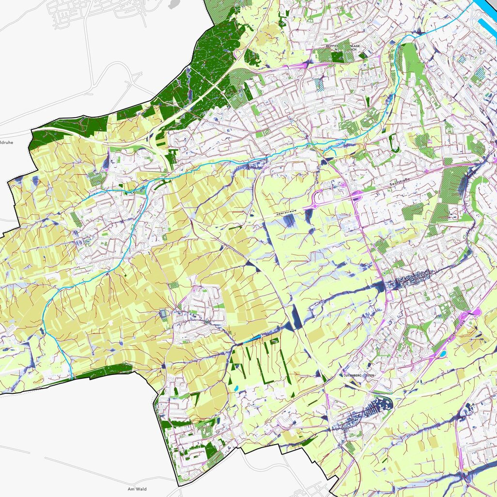 Themenkarte Stadtgrün_Verschattung
