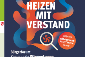 Poster mit dem Titel "Heizen mit Verstand" © Landeshauptstadt Mainz