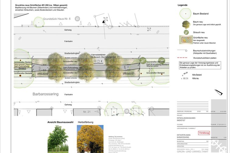 Entwurfsplan Barbarossaring